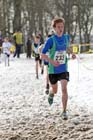 Julian Slater (City of Sheffield) on his way to winning the under-13 boys Northern Cross Country Championships.